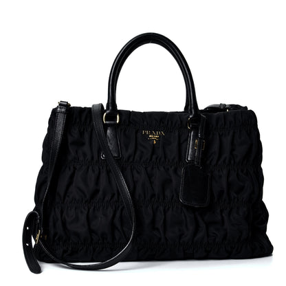 Prada Tessuto Nylon Gaufre Tote Black 1 of 4