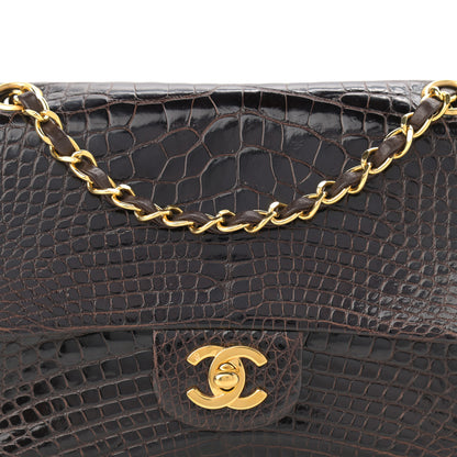 Chanel Alligator Small Double Flap Brown 9 of 11