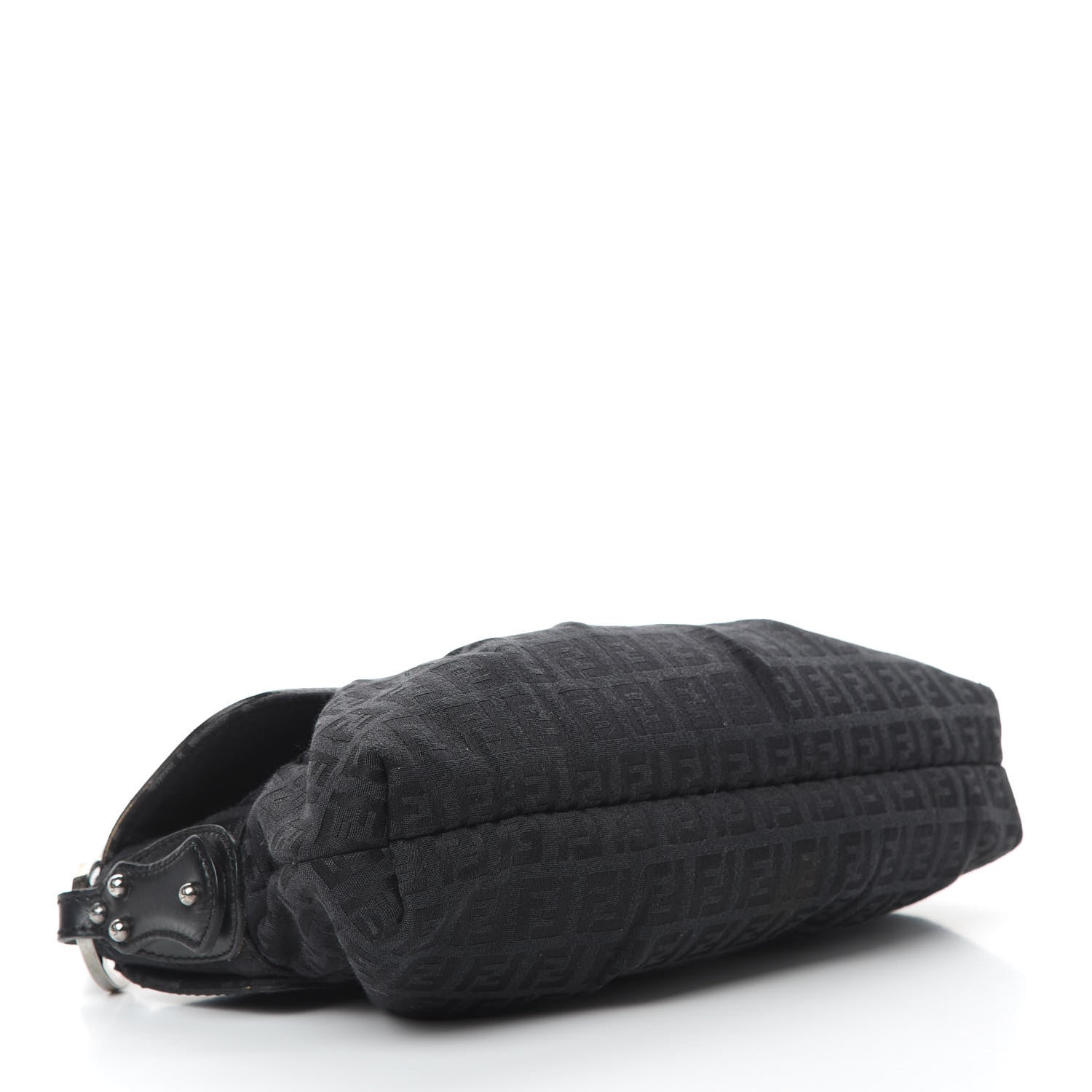 Fendi Zucchino Small Chef Shoulder Bag Black 4 of 12
