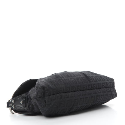Fendi Zucchino Small Chef Shoulder Bag Black 4 of 12