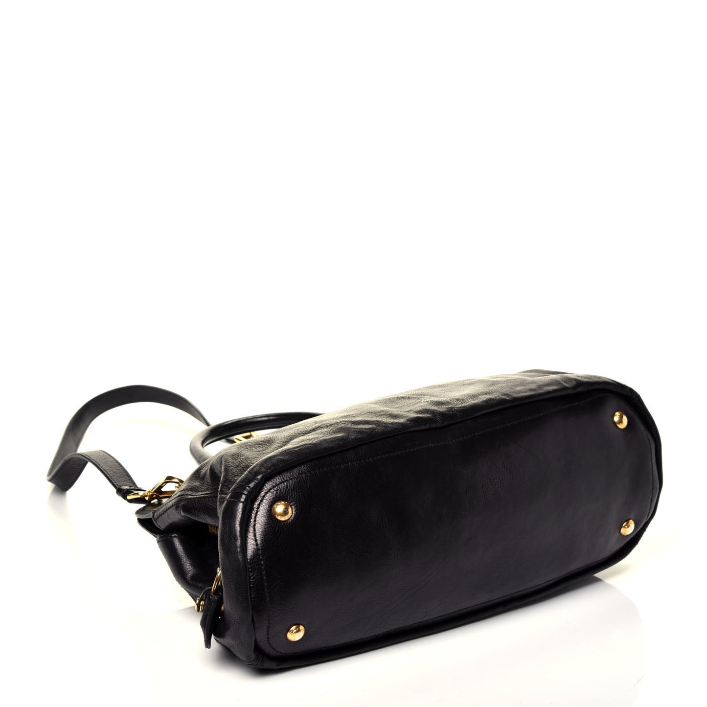 Glace Calf Tote Black