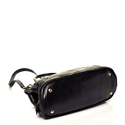 Prada Glace Calf Tote Black 5 of 10