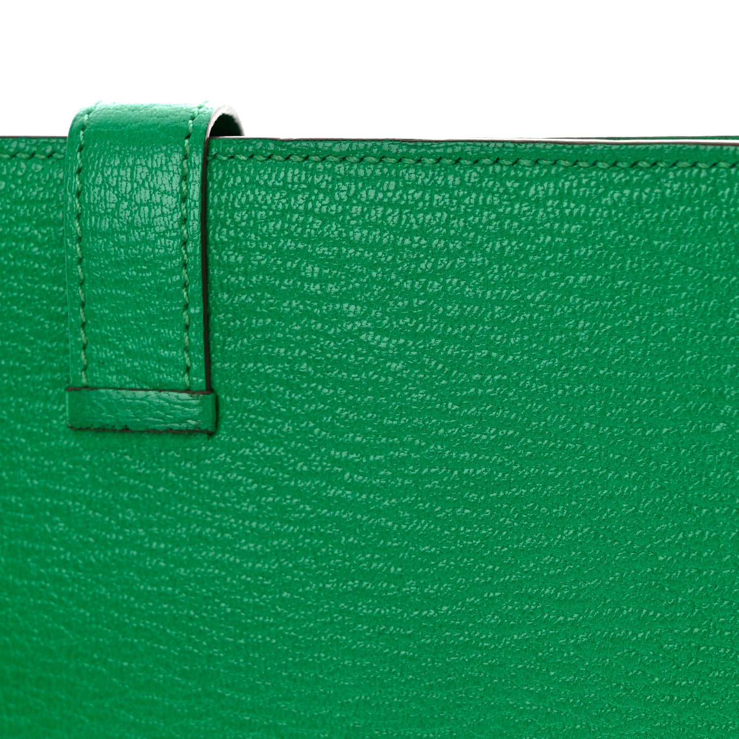 Hermes Chevre Mysore Bearn Gusset Wallet Menthe 11 of 12