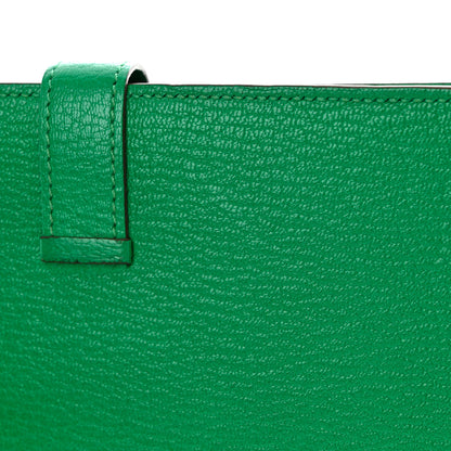 Hermes Chevre Mysore Bearn Gusset Wallet Menthe 11 of 12