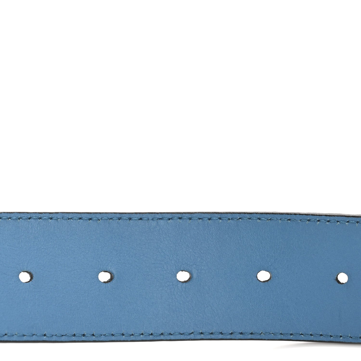 Gucci Calfskin Double G 40mm Belt 90 36 Clear Sky Blue 5 of 8
