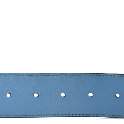 Gucci Calfskin Double G 40mm Belt 90 36 Clear Sky Blue 5 of 8