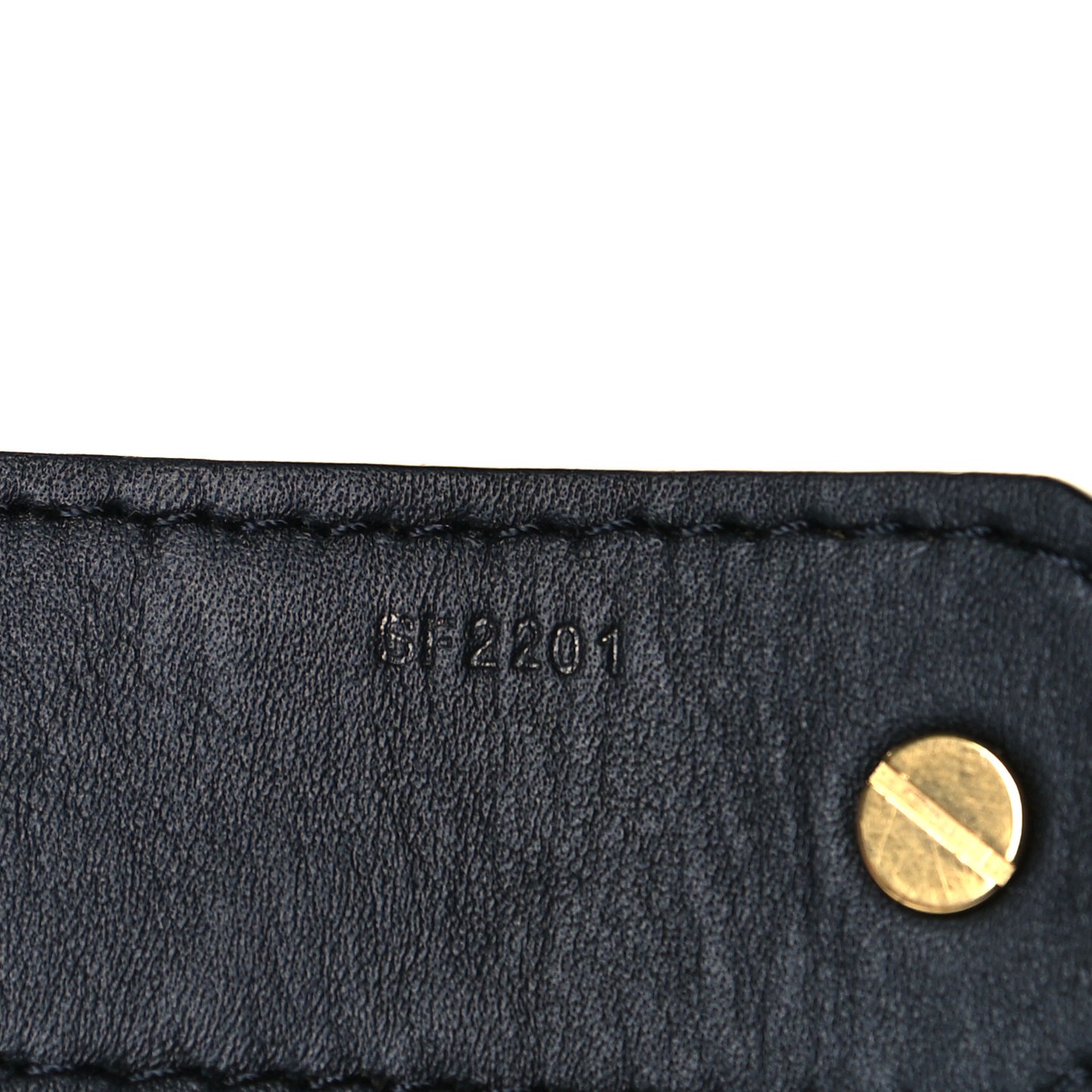 Reverse Monogram Bandouliere Shoulder Strap XL Black