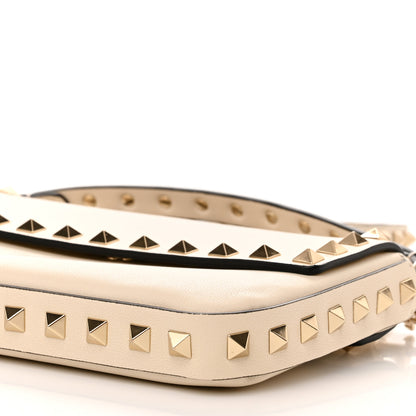 Valentino Garavani Calfskin Rockstud Crossbody Pouch Light Ivory 9 of 9