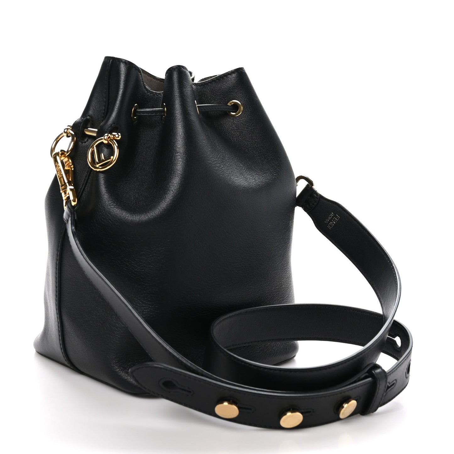 Vitello Grace Matte F is Fendi Grande Mon Tresor Bucket Bag Black
