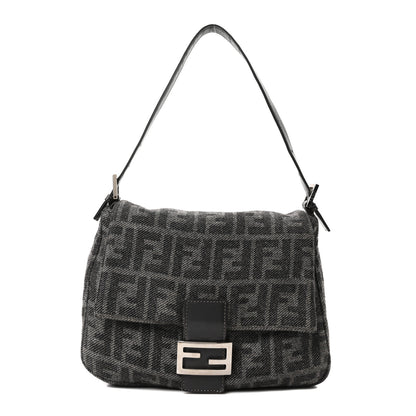 Fendi Wool Zucca Mama Baguette Grey 1 of 17