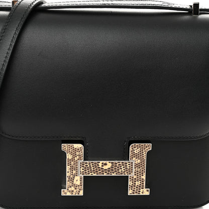 Hermes Veau Monsieur Lizard Constance 18 Black Ombre 8 of 10
