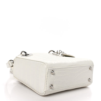 Christian Dior Alligator Mini Lady Dior White 4 of 10