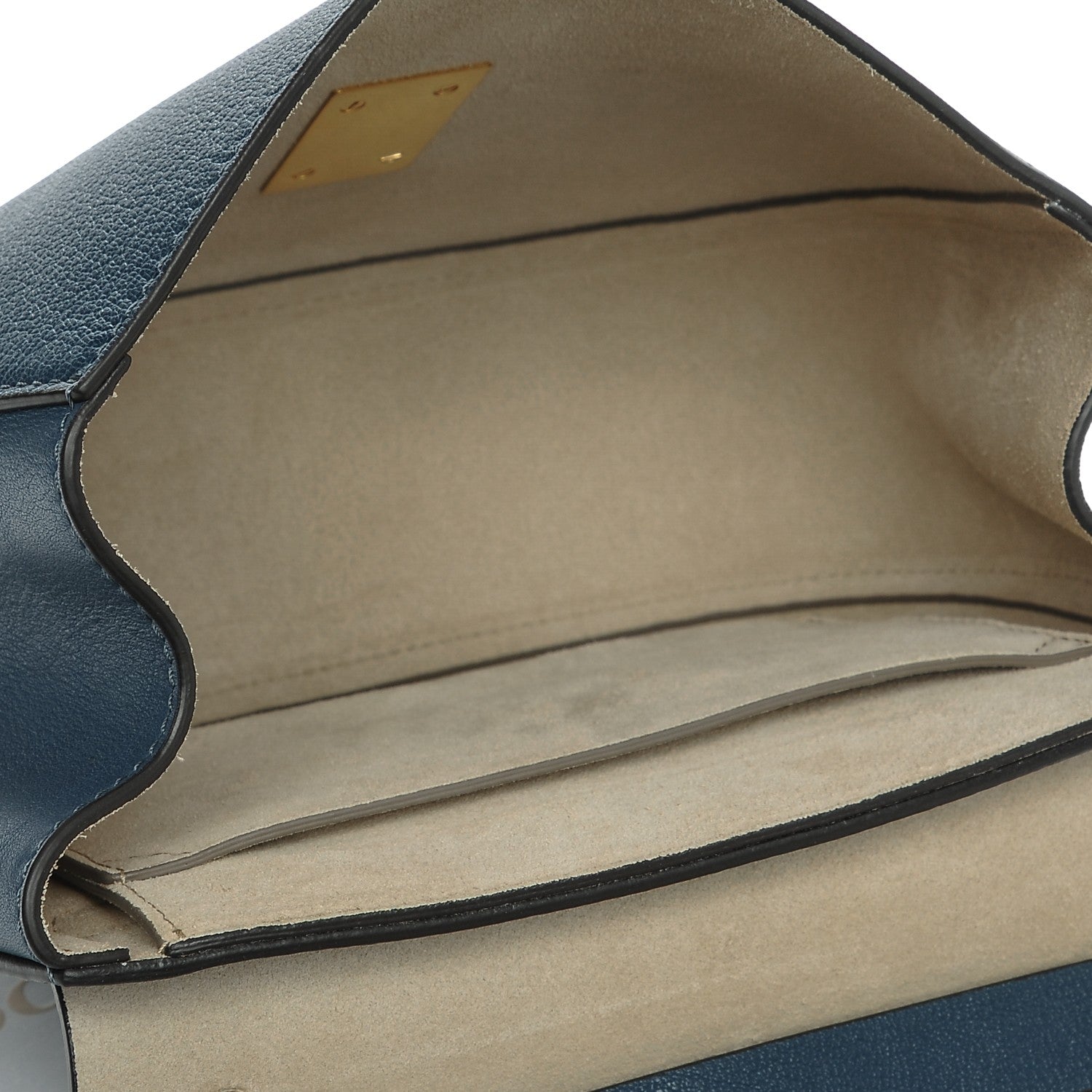 Chloe Grained Lambskin Drew Shoulder Bag Denim Blue 5 of 8