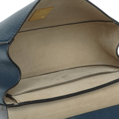 Chloe Grained Lambskin Drew Shoulder Bag Denim Blue 5 of 8