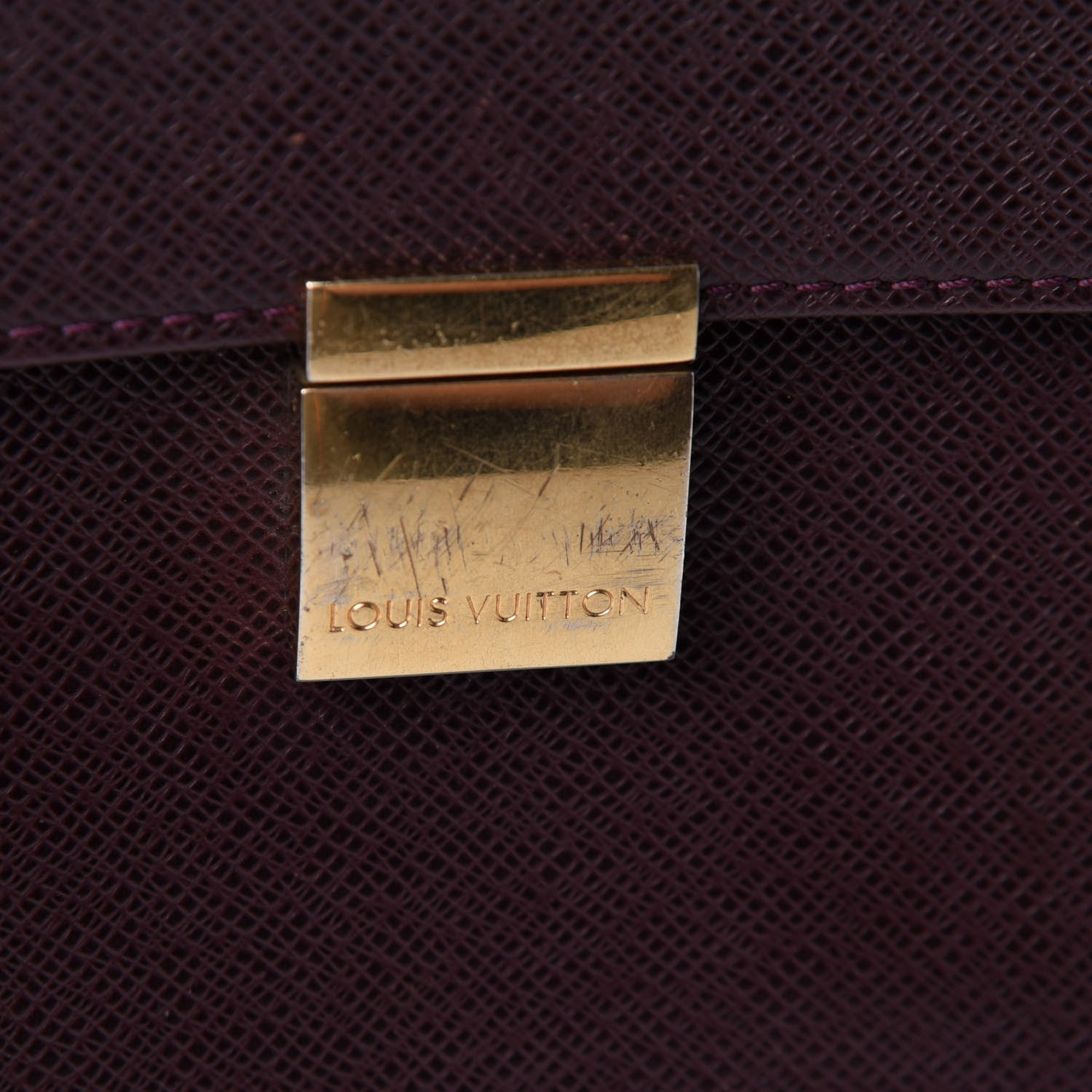 Louis Vuitton Taiga Serviette Khazan 1 Soufflet Briefcase 6 of 6