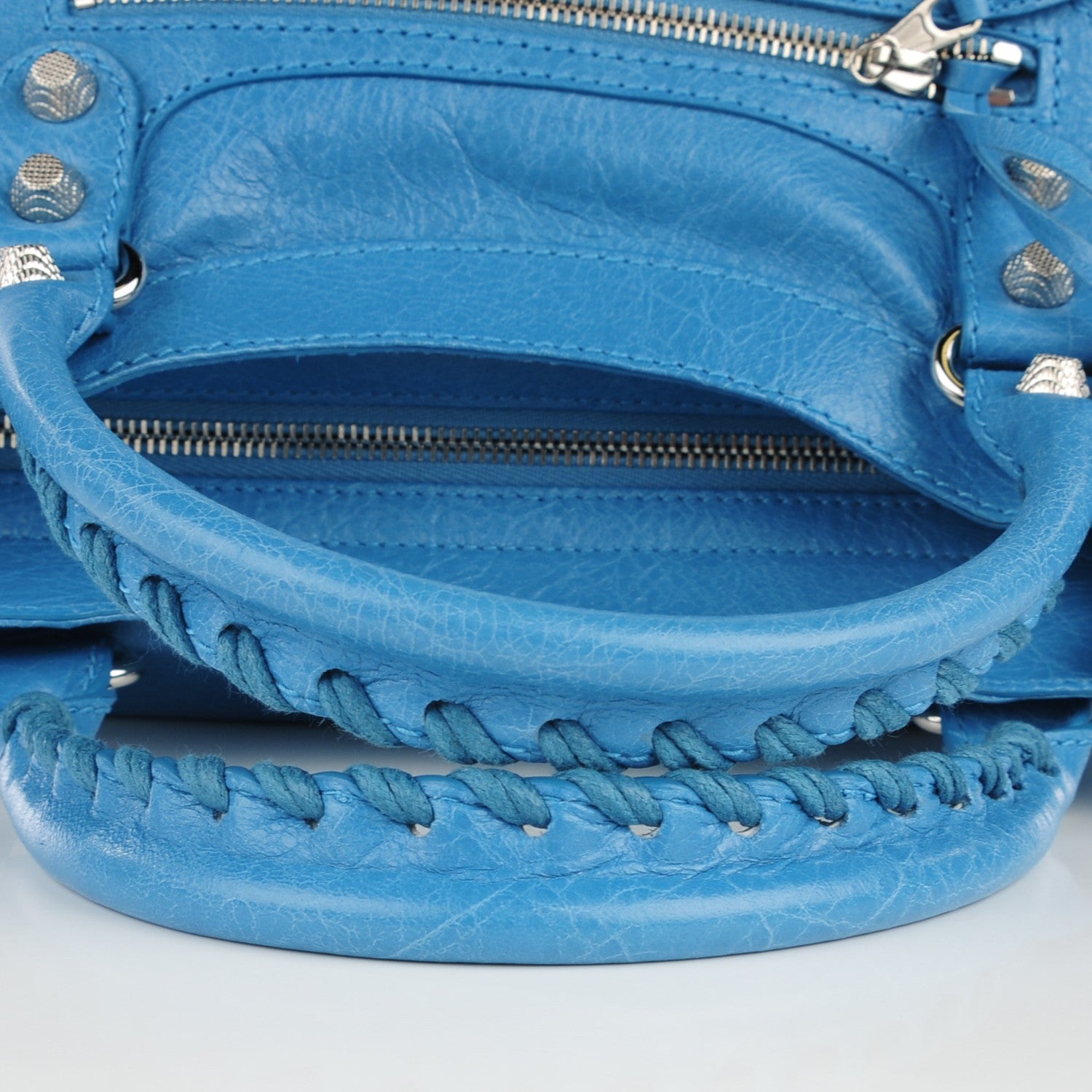 Balenciaga Agneau Giant 12 Silver Hardware Velo Bleu Indigo 8 of 8