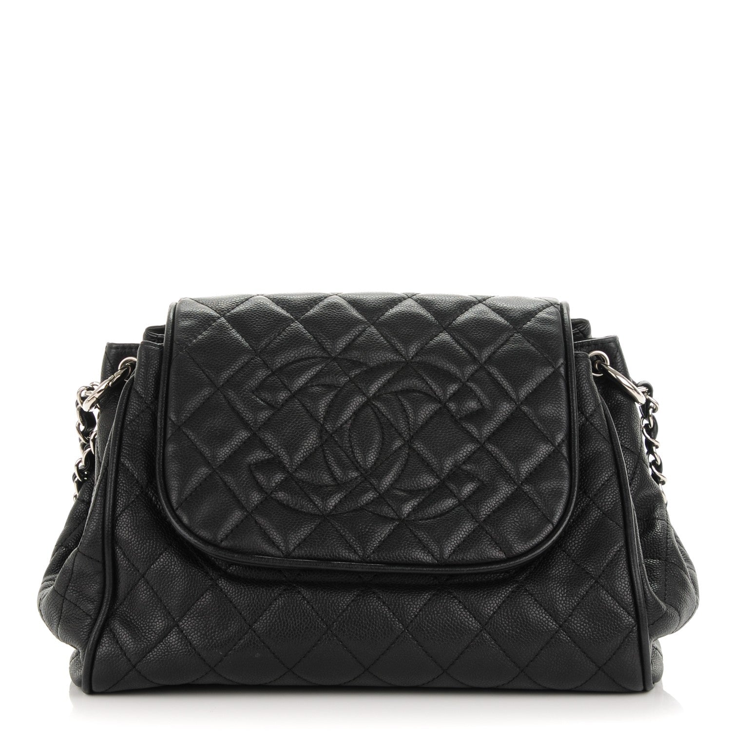 Chanel Caviar Quilted Timeless Accordion Flap Black 1 of 7
