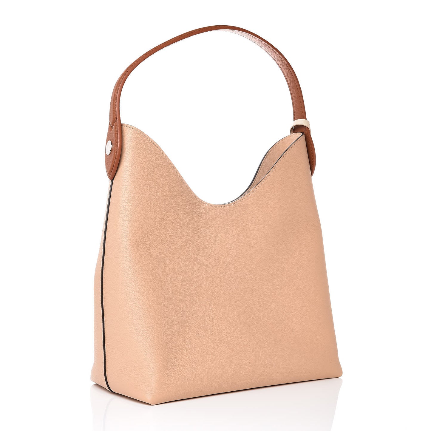 Calfskin Lockme Hobo Beige