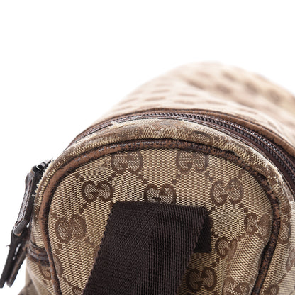 Gucci Monogram Natural Pigskin Large Diaper Bag Beige Ebony Cocoa Dark Chocolate 16 of 32