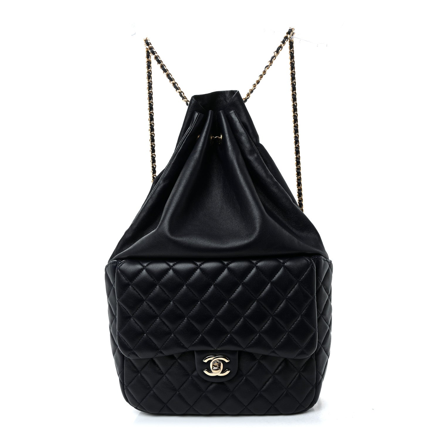 Chanel Lambskin Quilted Large In Seoul Backpack Navy 1 of 19