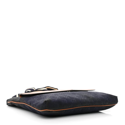 Gucci Nylon Monogram Signature Web Small Messenger Navy 4 of 10