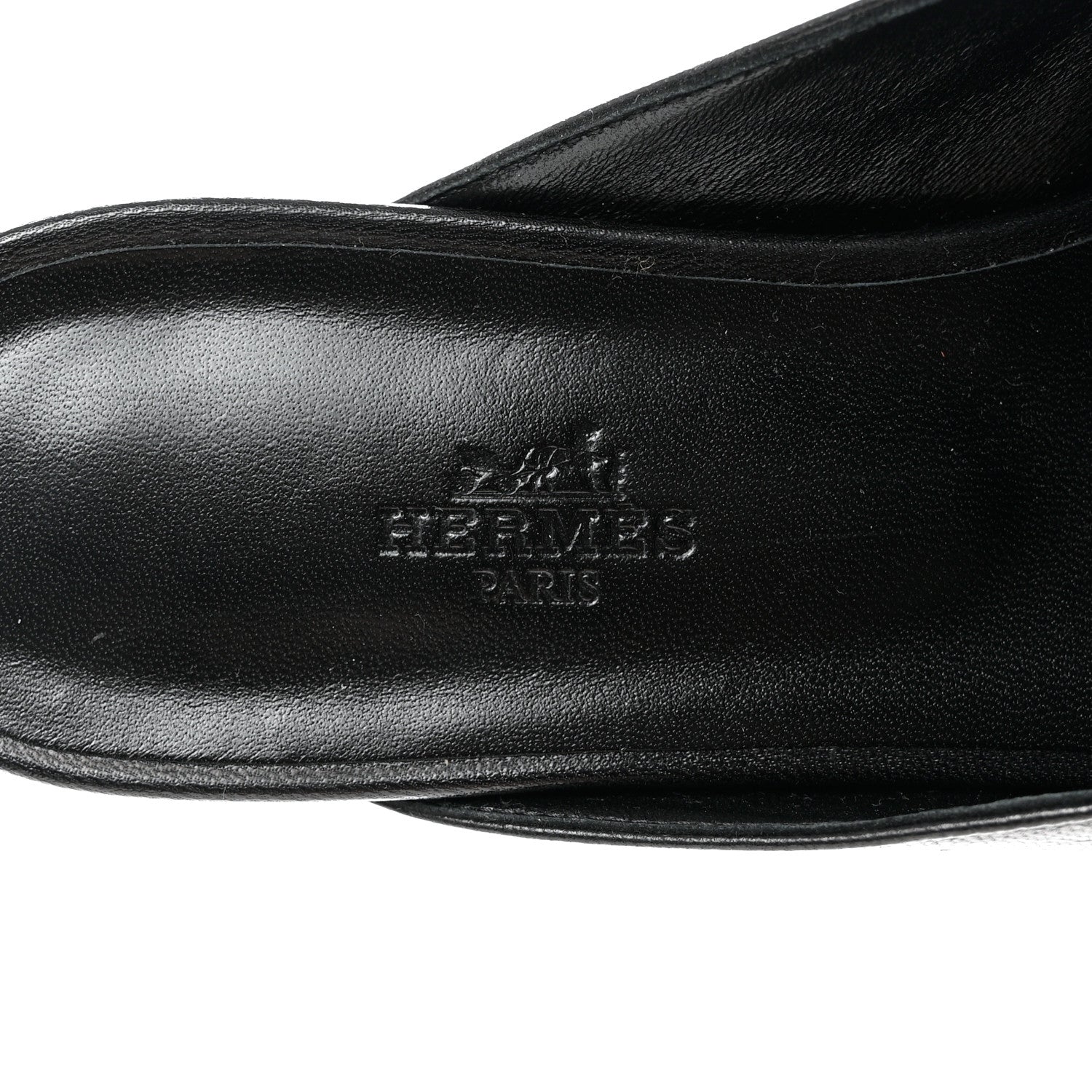 Hermes Goatskin Oz Mules 39 Black 7 of 9