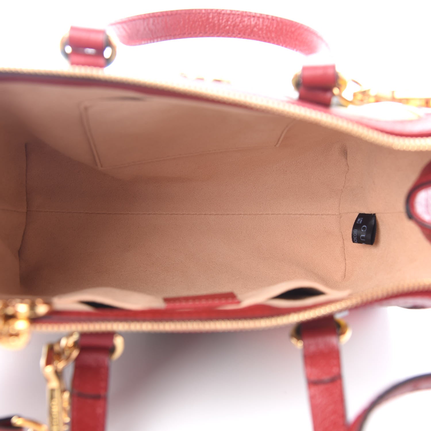 Gucci GG Supreme Monogram Flora Web Small Ophidia Tote Bag Red 5 of 10