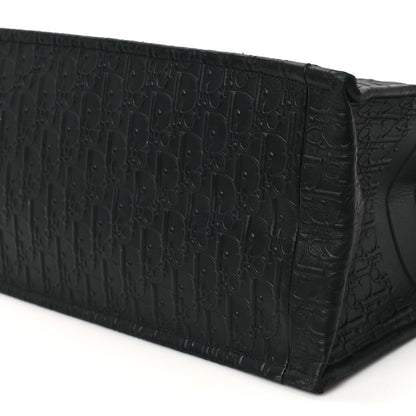 Christian Dior Oblique Calfskin Embossed Medium Book Tote Black 10 of 10