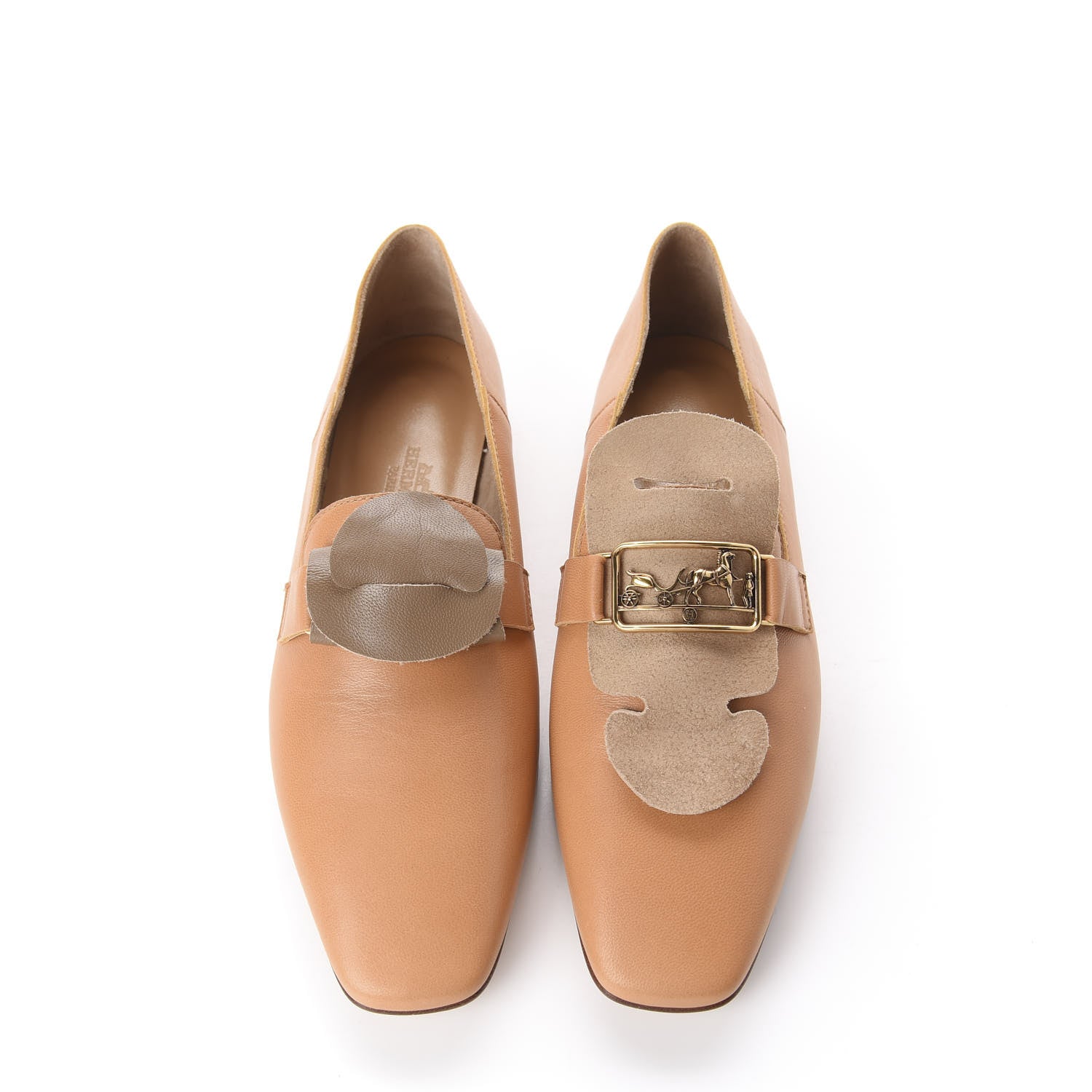 Hermes Supple Goatskin Womens Time Loafers 36 Havane 5 of 11