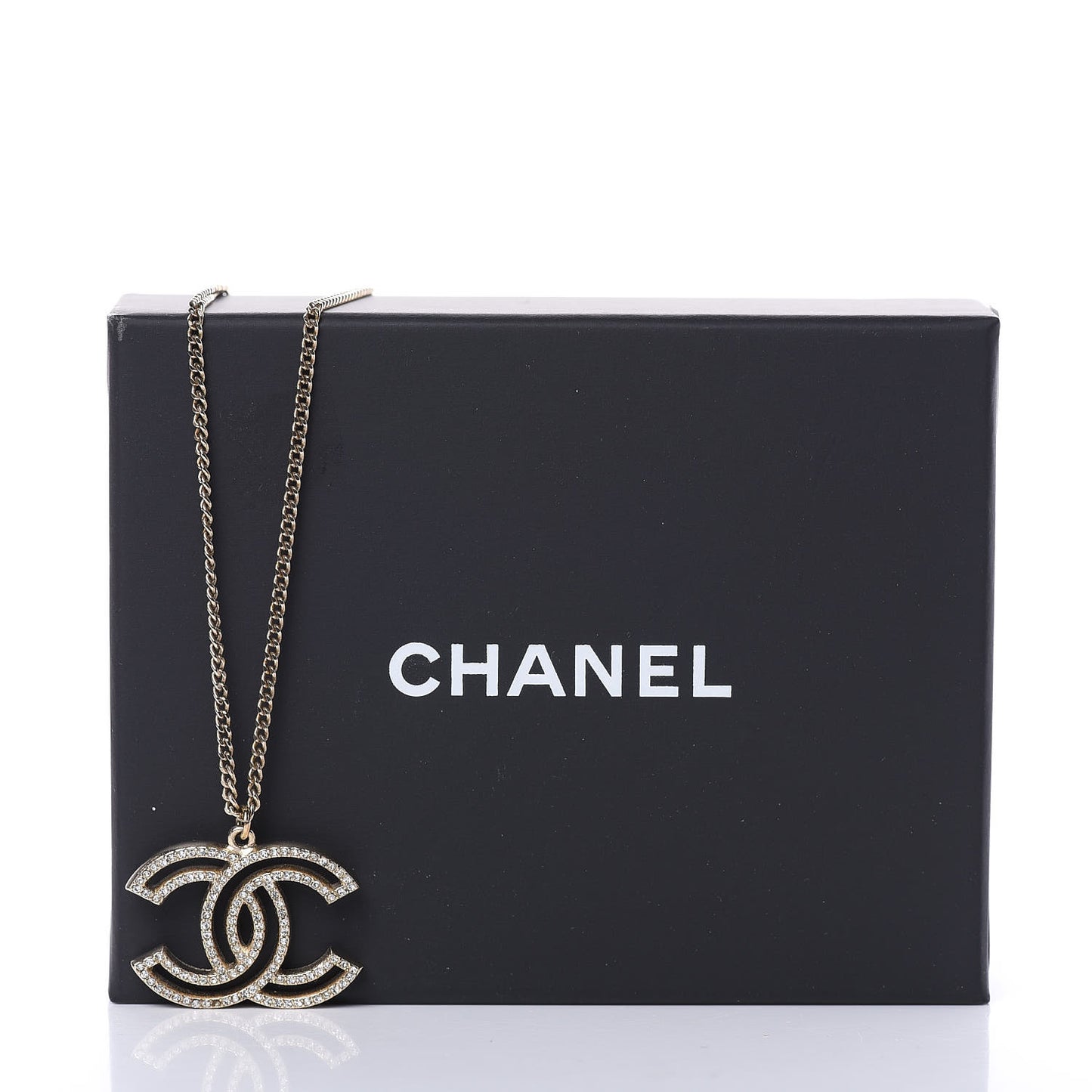 Crystal CC 100 Anniversary Necklace Gold