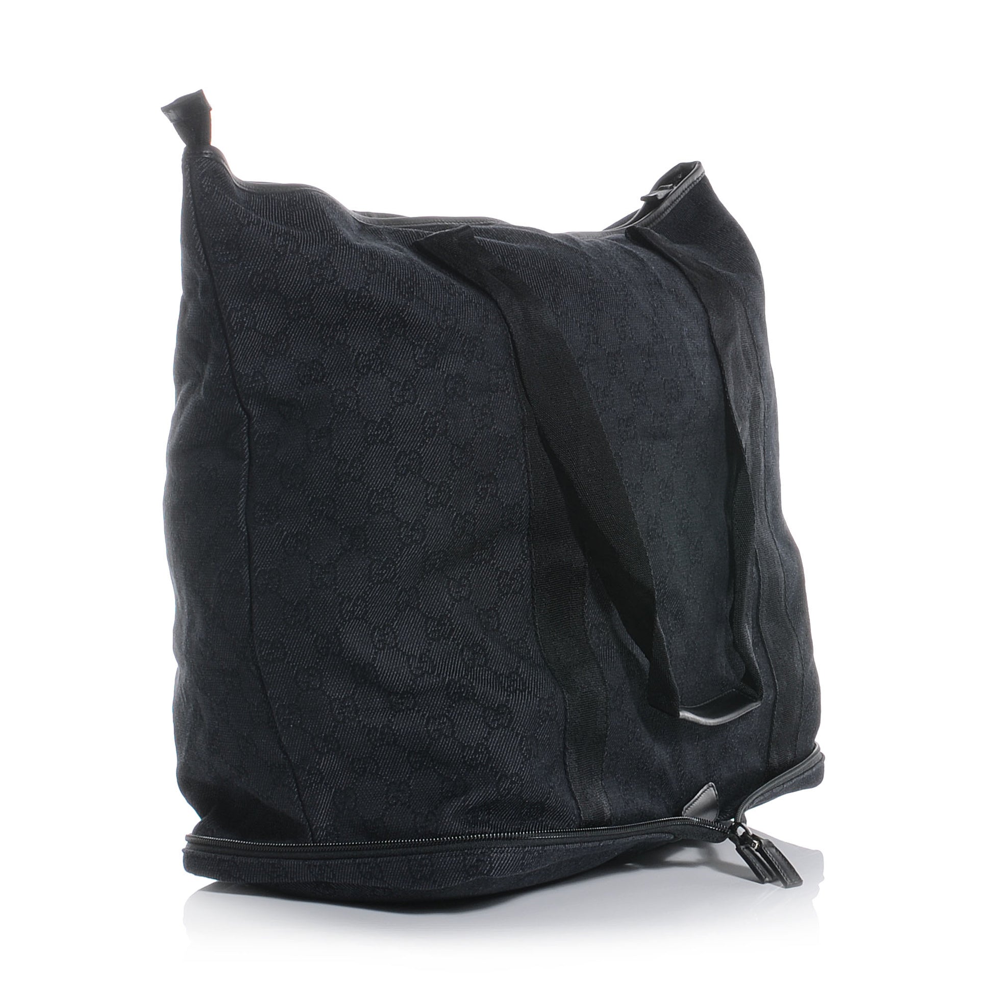 Gucci Denim Monogram Large Collapsible Travel Tote Black 3 of 7