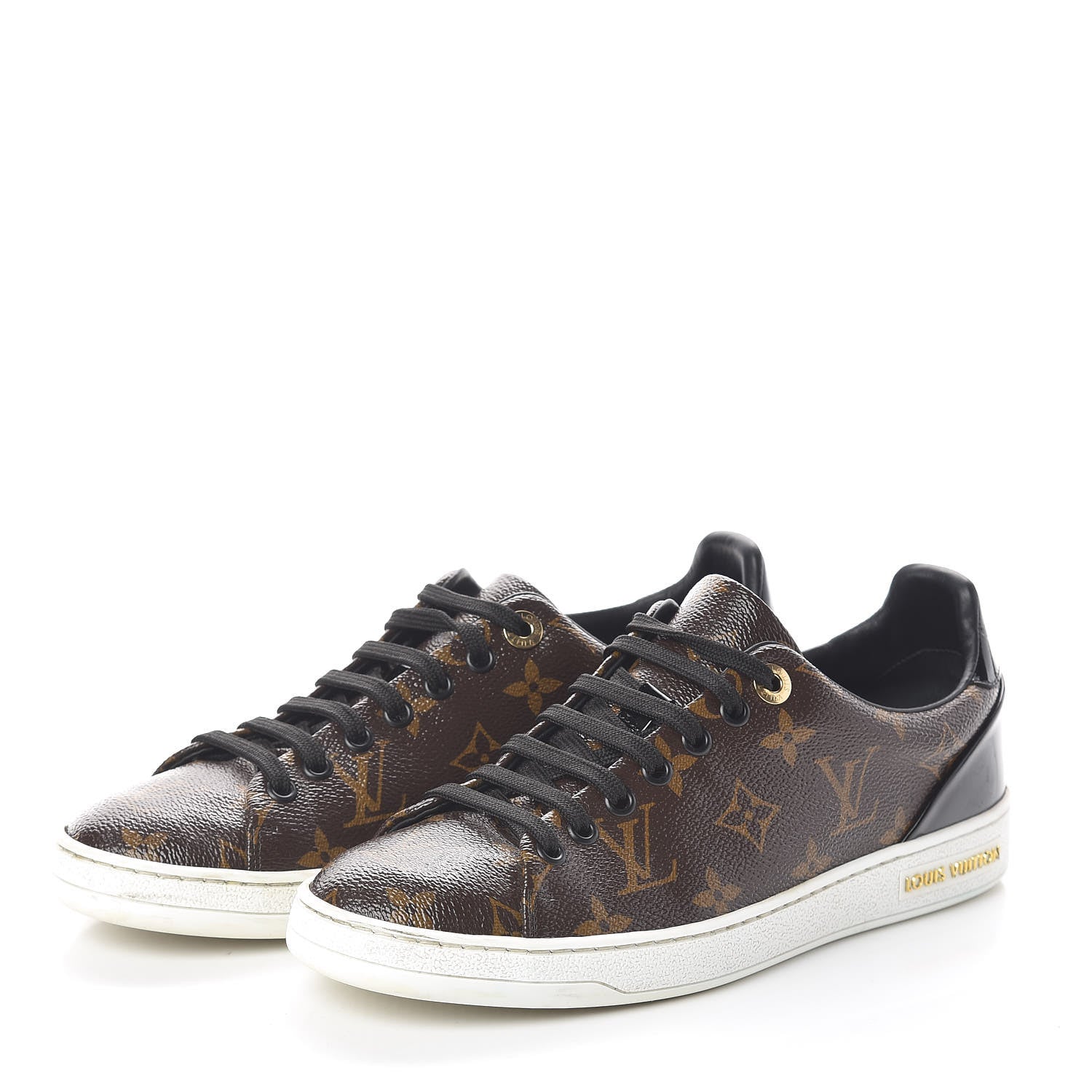 Louis Vuitton Patent Monogram Frontrow Sneakers 38 3 of 7