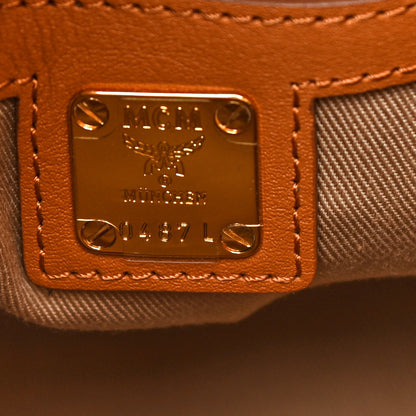 MCM Calfskin Ottomar Monogram Essential Bucket Cognac 6 of 9