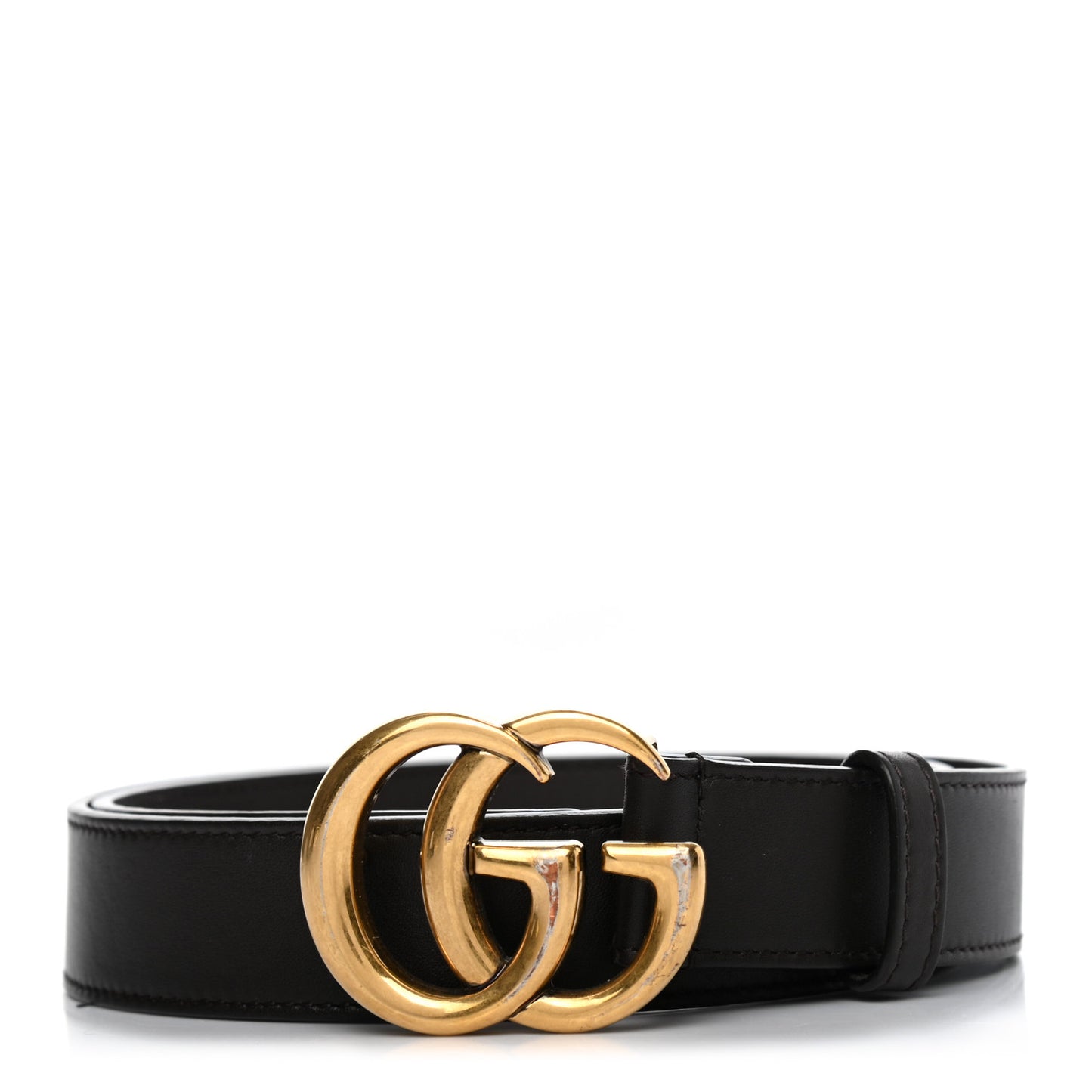 Calfskin Double G 30mm Belt 80 32 Dark Cocoa