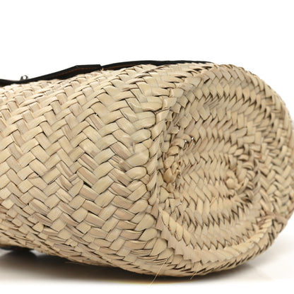Loewe Raffia Small Basket Tote Bag Natural Tan 7 of 9