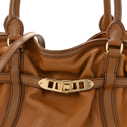 Burberry Grainy Calfskin Medium Golderton Tote Brown 8 of 12