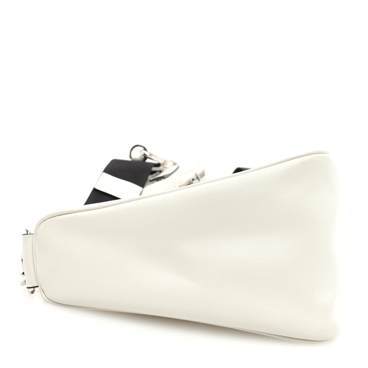 Grace Lux Triangle Shoulder Bag White