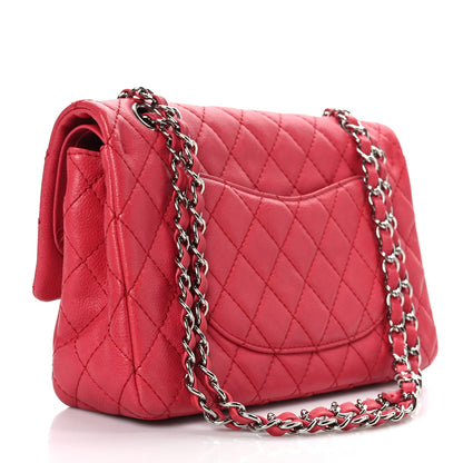 Chanel Washed Caviar Quilted Medium Double Flap Red 3 of 9