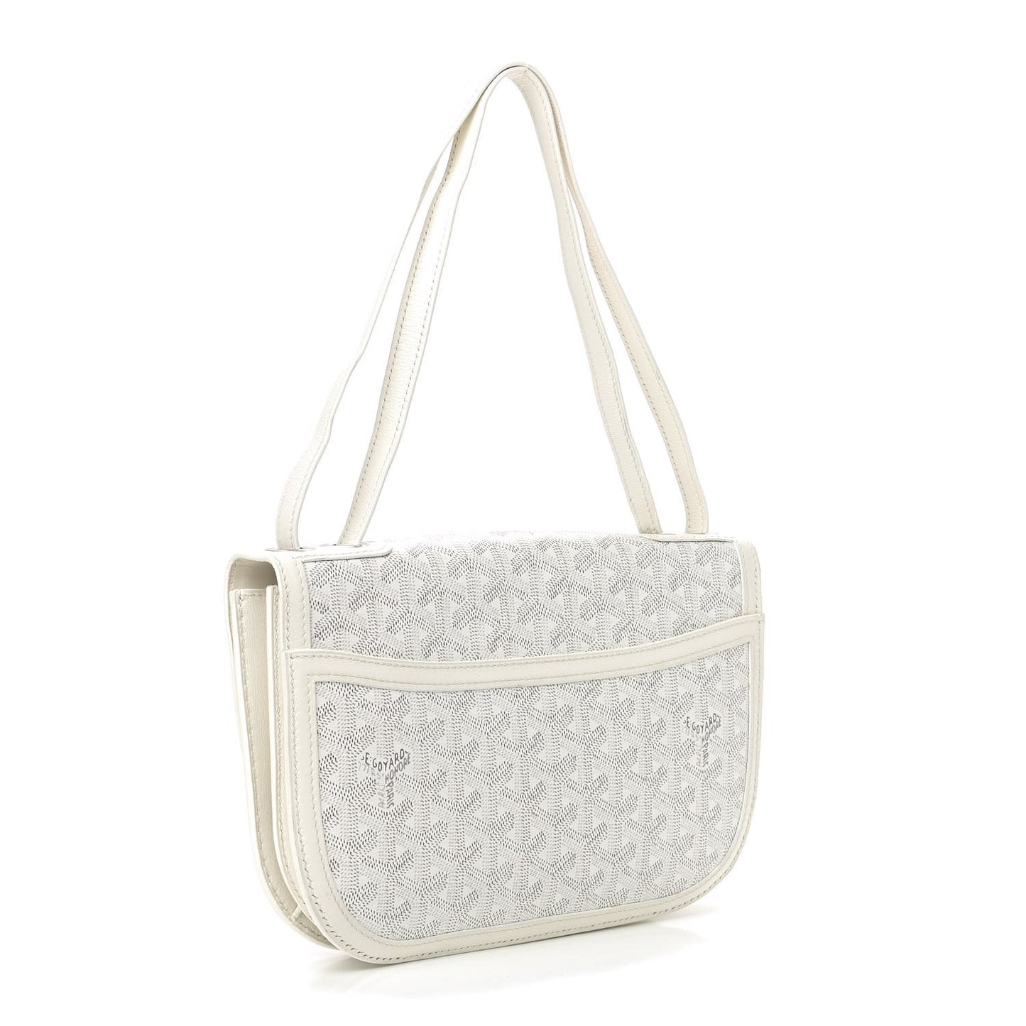 Goyardine 233 PM Shoulder Bag White