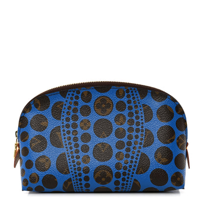 Louis Vuitton Monogram Kusama Pumpkin Dots Cosmetic Pouch Blue 1 of 6