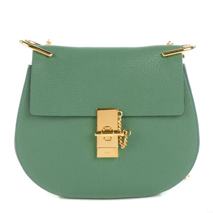 Chloe Grained Lambskin Drew Shoulder Bag Soft Green 1 of 9