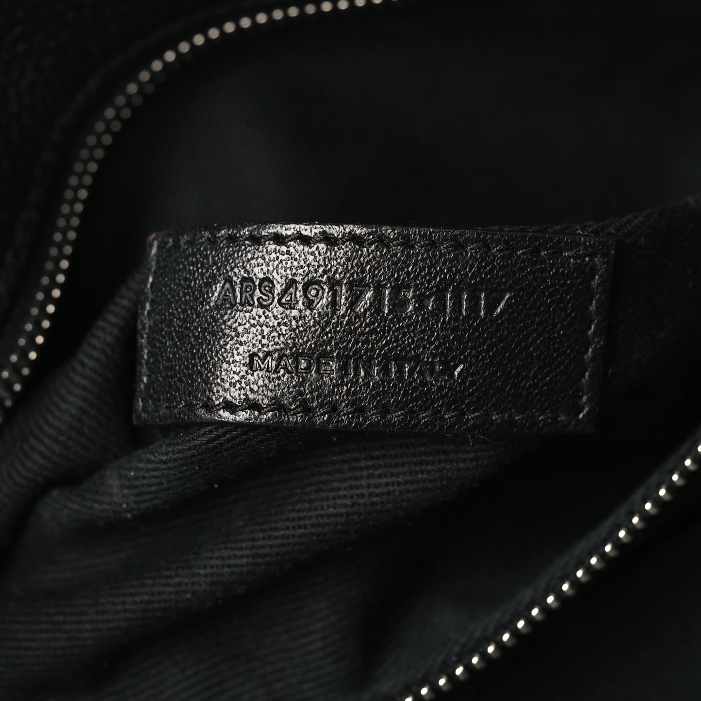 Grained Calfskin Baby Supple Sac De Jour Black