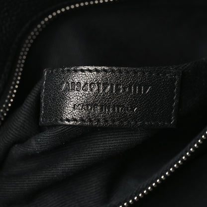 Saint Laurent Grained Calfskin Baby Supple Sac De Jour Black 7 of 11