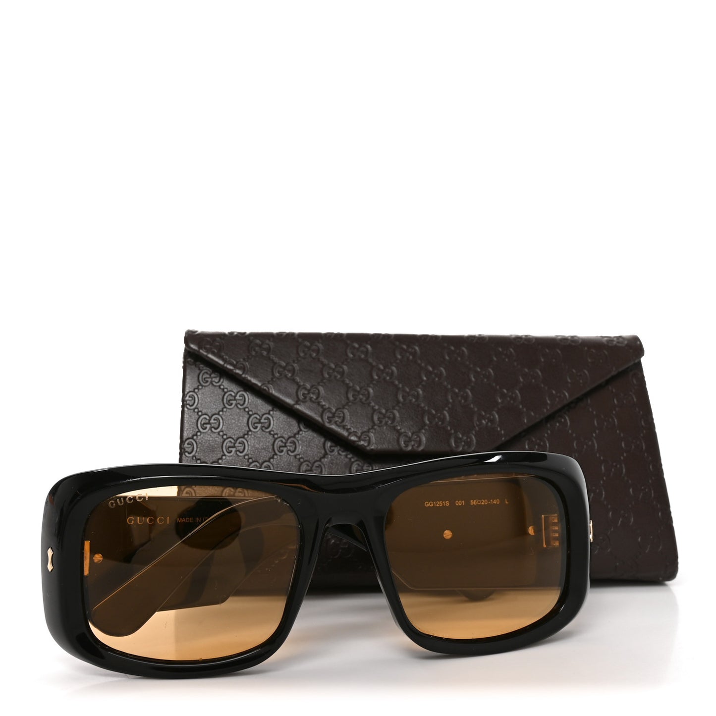 Acetate Square GG1251S Sunglasses Black