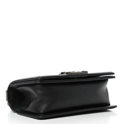 Chanel Caviar Chevron Quilted Small Boy Flap Black 3 of 6