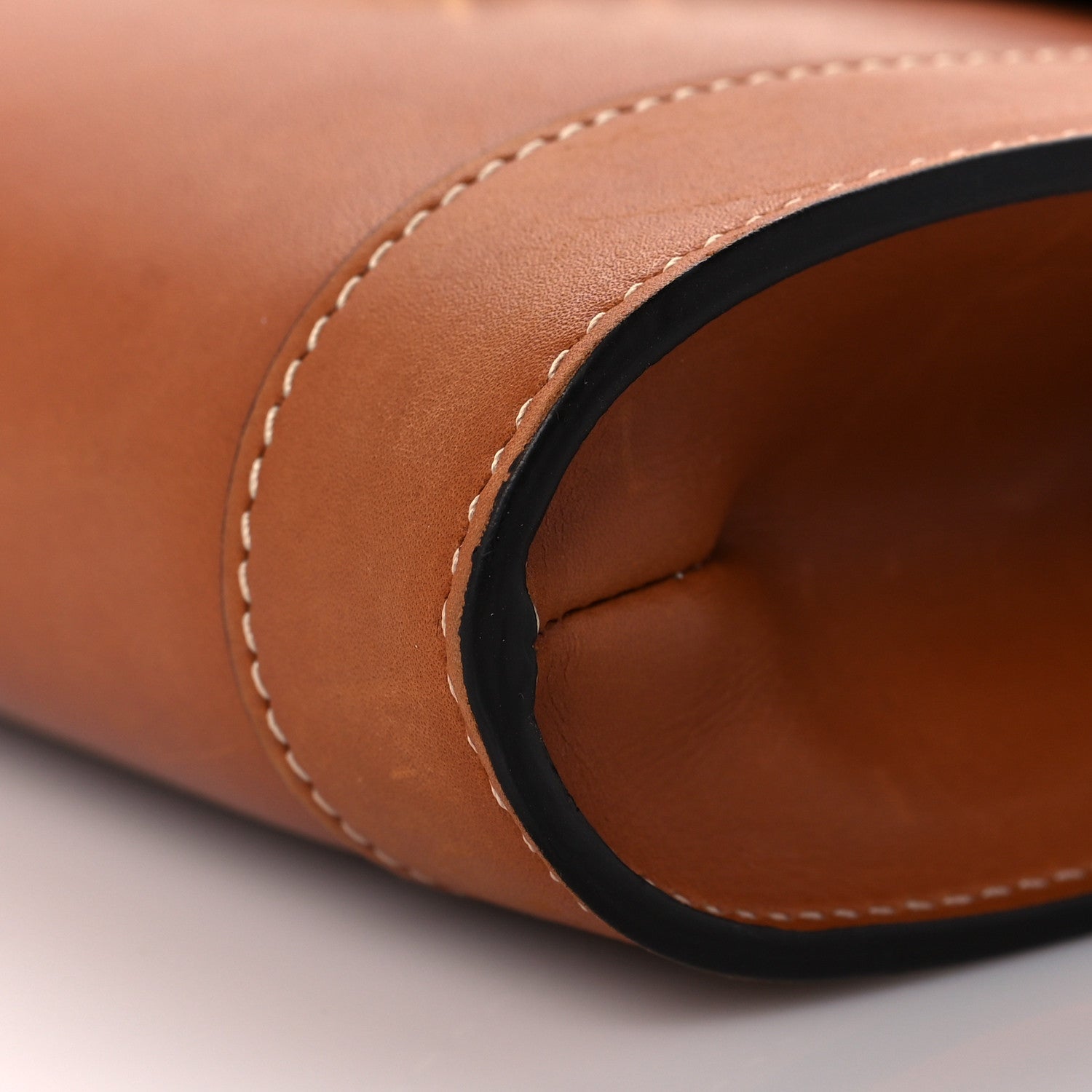Celine Natural Calfskin Triomphe Strap Bag Tan 9 of 9