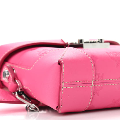 MCM Calfskin Ottomar Monogram Soft Berlin Belt Bag Pink 7 of 10