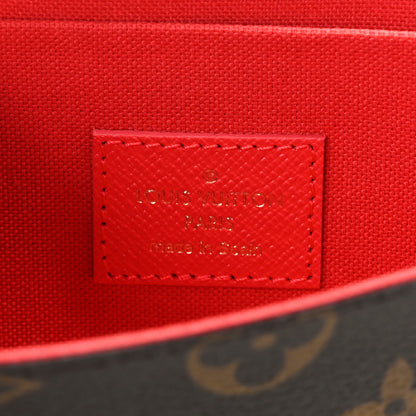 Louis Vuitton Monogram 2022 Christmas Animation China Chengdu Pochette Felicie Chain Wallet Red 7 of 10