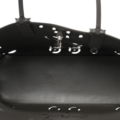 Christian Louboutin Calfskin Paris CL Logo Perforated Cabata Tote Rocket 6 of 12