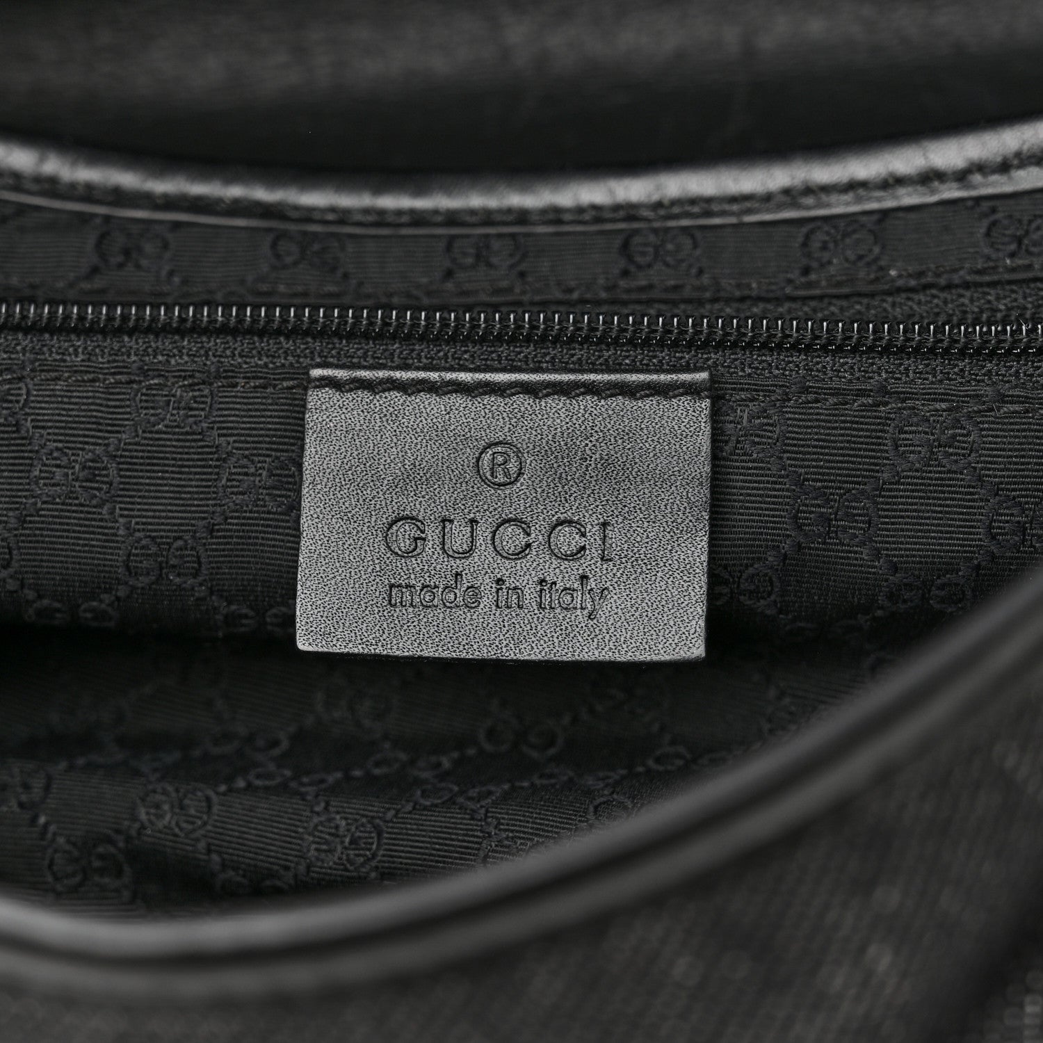 Gucci Denim Calfskin Small Jackie O Hobo Black 6 of 11